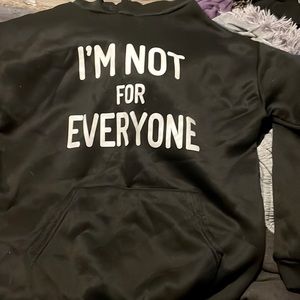 shein, cute, black&white, LOL, funny, “i’m not for everyone”, hoodie